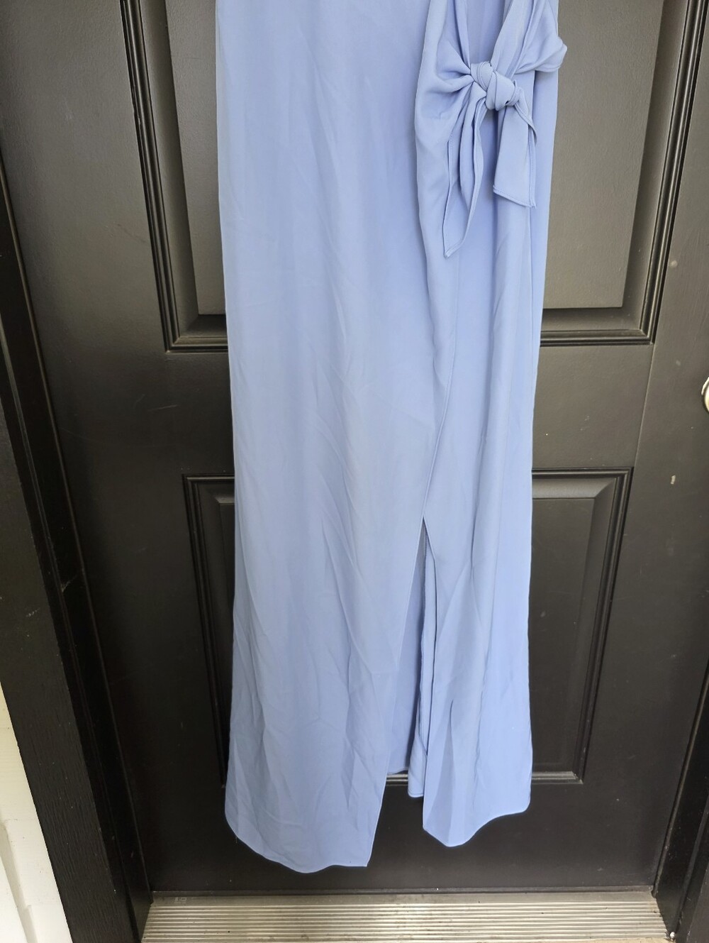 NWT Adrianna Papell One Shoulder Peri Cruise Blue Gown Dress Sz 10 $198 Party - Picture 5 of 11